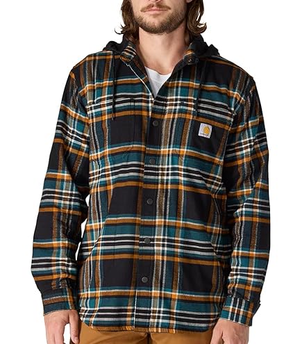 Amazon.com: Carhartt Men's Rugged Flex Relaxed Fit Flannel Fleece